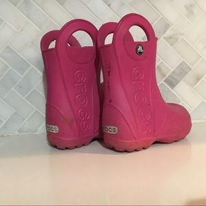 Crocs Pink Rainboots